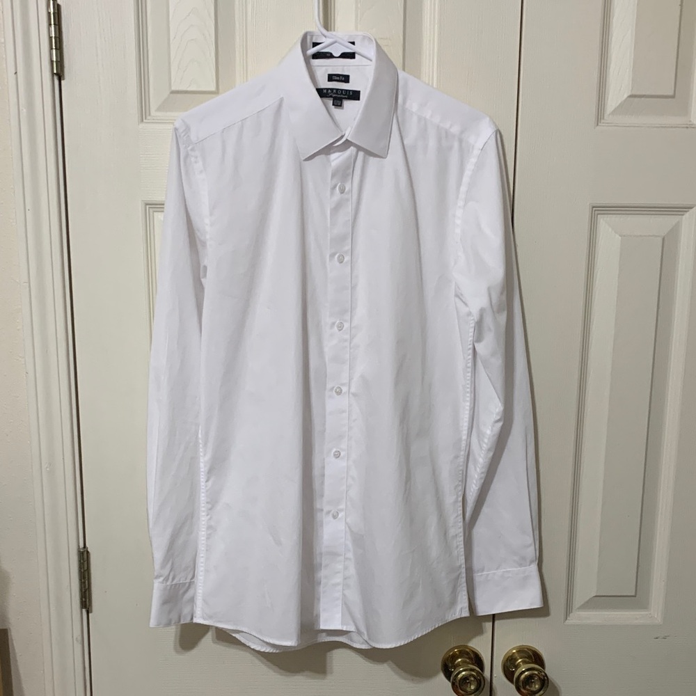Mens white dress shirt